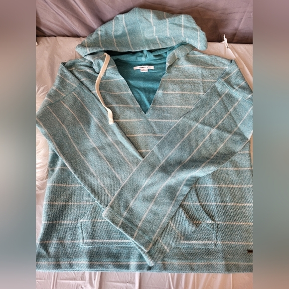 O'Neill Teal and White Rosanito Hoody, Size Small - Picture 5 of 6